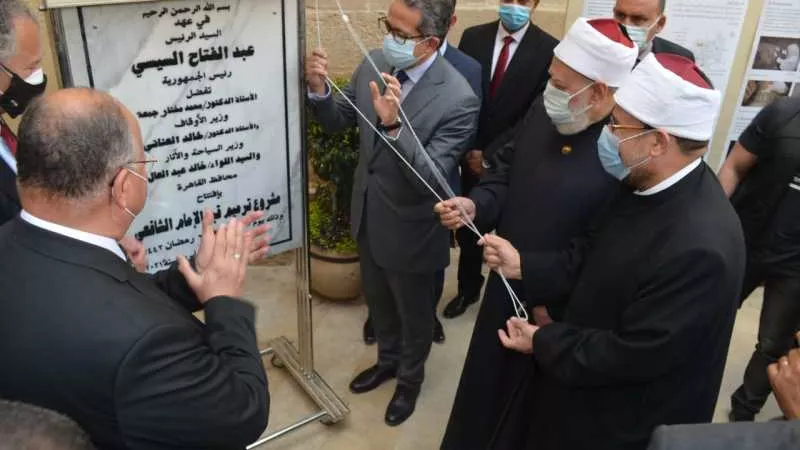 رُممت بـ 22 مليون جنيه.. افتتاح قبة مسجد الإمام الشافعي