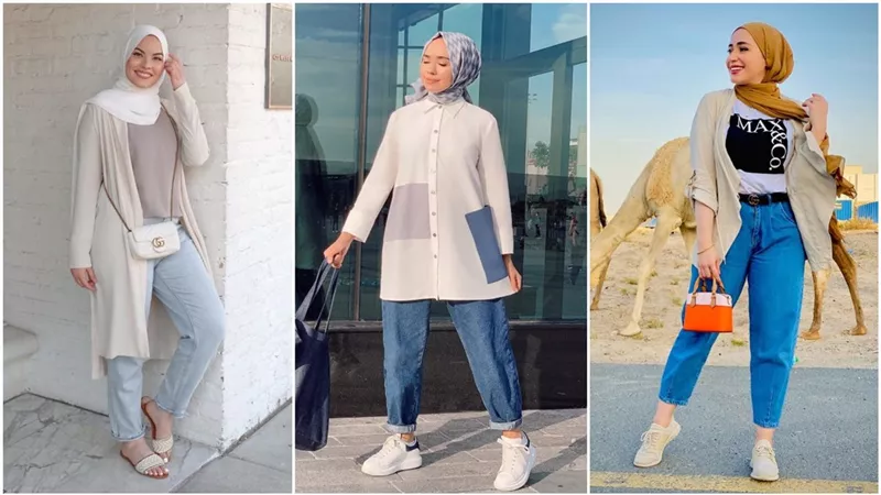 لـ«المحجبات».. طرق ارتداء وتنسيق البنطلون الجينز الـ« بوي فريند» ( صور)