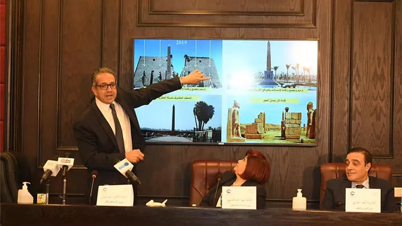  وزير السياحة والآثار يستعرض أبرز إنجازات الوزارة والوضع السياحي الراهن في ندوة لحزب مستقبل وطن 