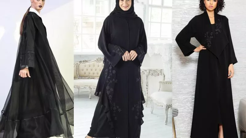 «أنوثة وأناقة».. أحدث موديلات العباية السوداء المطرزة بالدانتيل