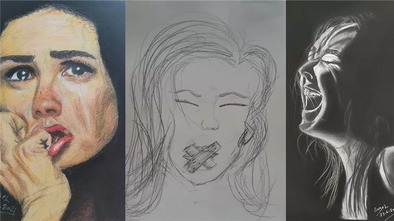 المرأة المظلومة محور اهتماماتها.. «أنجيل فؤاد»: تعلمت الرسم قبل الكتابة 