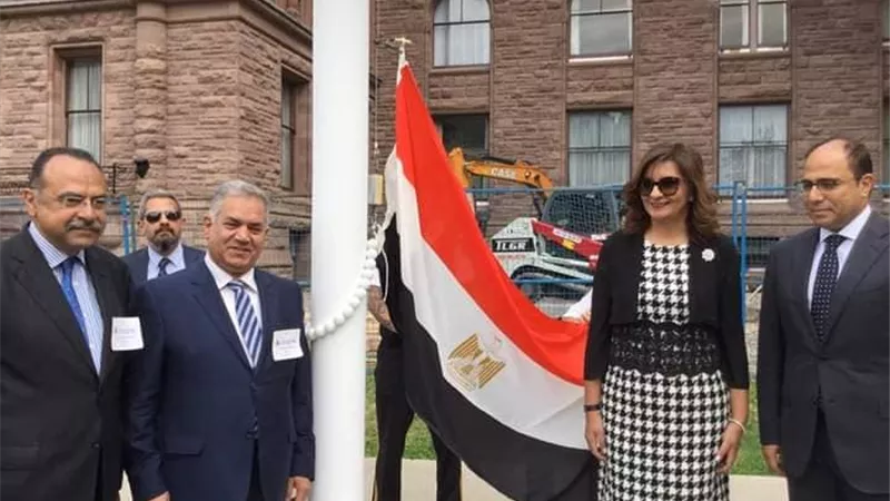 علم مصر يرفرف على البرلمان الكندي ضمن فعاليات «شهر الحضارة»
