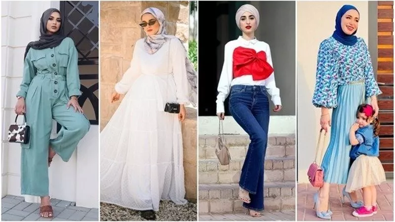 موديلات ملابس للبنات المحجبات في عيد الأضحي 2021