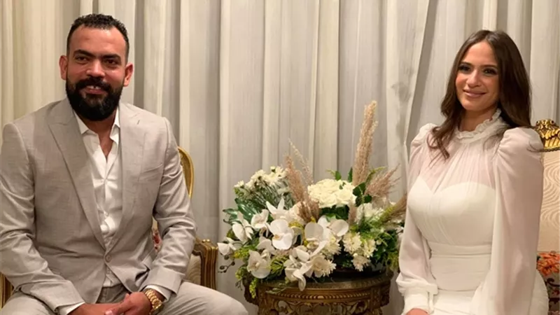 خالد عليش بعد خطبته من المذيعة ميرهان عمرو: «كملت الحتة الناقصة»