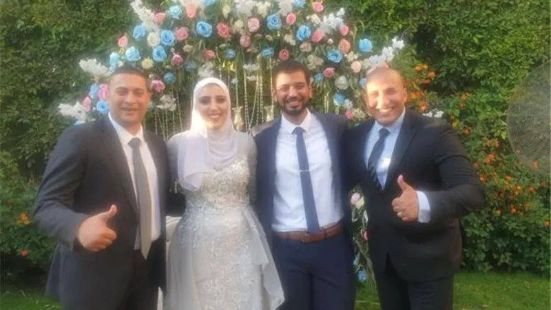 جيانا فاروق صاحبة إنجاز الأولمبياد في أحدث ظهور لها بصحبة زوجها
