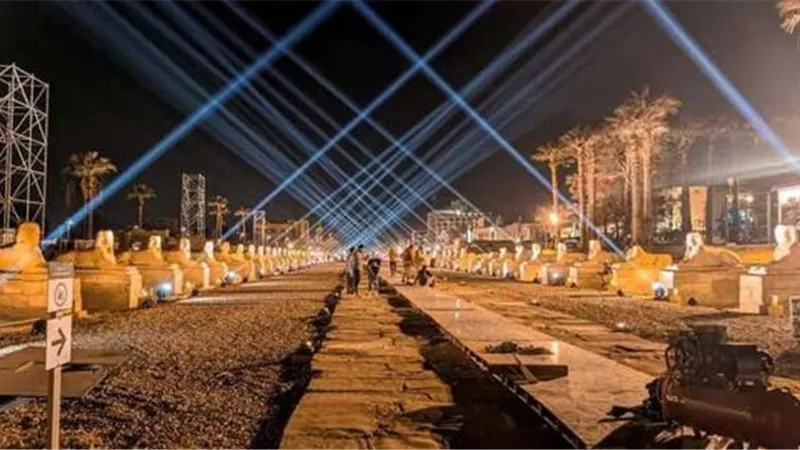 بث مباشر.. حفل افتتاح طريق الكباش بالأقصر