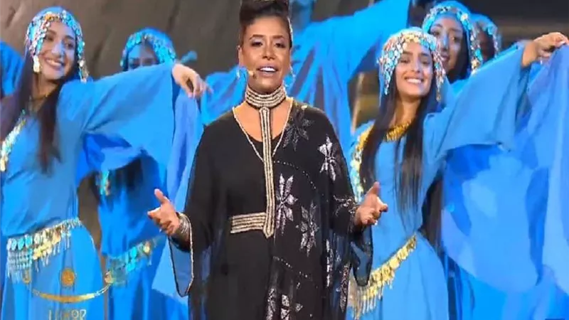 احتفالية طريق الكباش.. هند الراوي تشدو بـ«أحلى بلاد الدنيا بلادي»