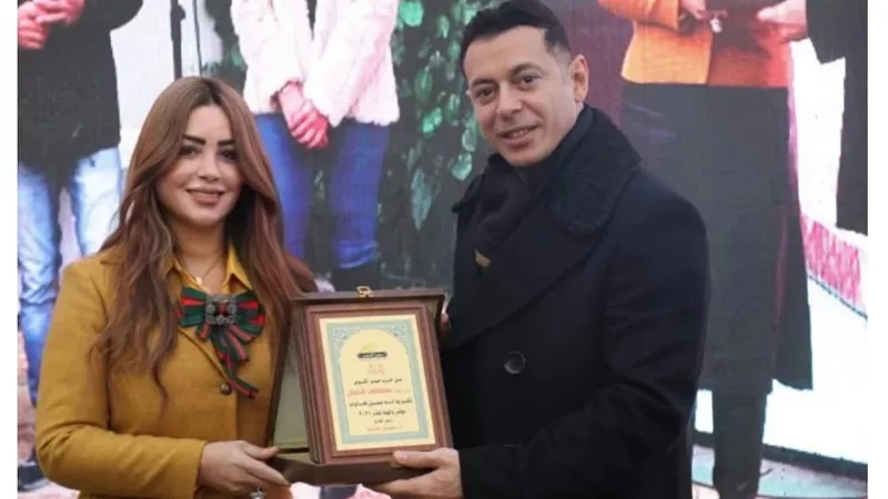 جيهان مديح تكرم أصحاب الهمم.. خلال مؤتمر حزب مصر أكتوبر  