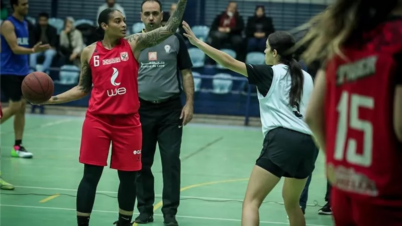 فريق سلة الأهلي يفوز على هليوبوليس في الدوري
