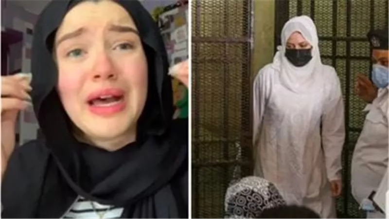 «أنا عاوزة أمي».. حنين حسام تستنجد بالحضور أثناء محاكمتها بتهمة الاتجار بالبشر