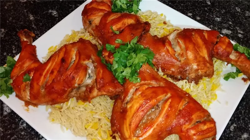 عزومة أول يوم رمضان 2022.. طريقة عمل الفراخ التندوري والأرز البسمتي
