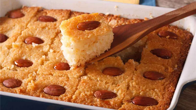 حلو رمضان.. طريقة تحضير صينية البسبوسة في المنزل زي المحلات