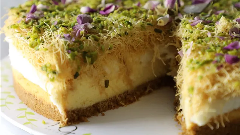 حلو رمضان.. طريقة عمل تشيز كيك الكنافة