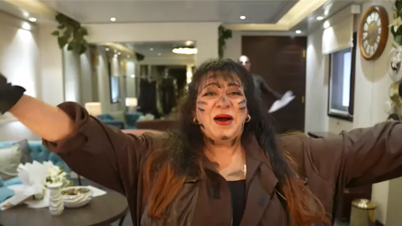 «رعب وصراخ ورومانسية مع فاندام».. فريدة سيف النصر ضحية مقلب «رامز موفي ستار»| فيديو