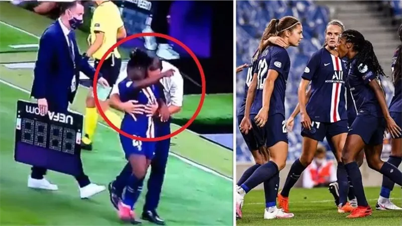 باريس سان جيرمان مشهور بالتحرش.. مدرب السيدات السابق وحضن عنيف للاعبة غاضبة| فيديو