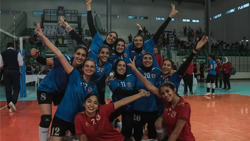 سيدات طائرة الأهلي في نصف نهائي بطولة أفريقيا بعد الفوز على القليبي التونسي