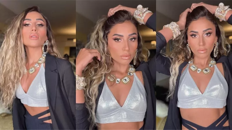 جسد مكشوف ووضعيات مثيرة.. دينا الشربيني تُغازل الجمهور بأحدث جلسة تصوير