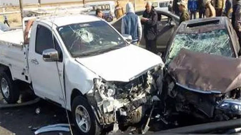 مصرع شخصين وإصابة سيدتين في حادث تصادم بالبحيرة 