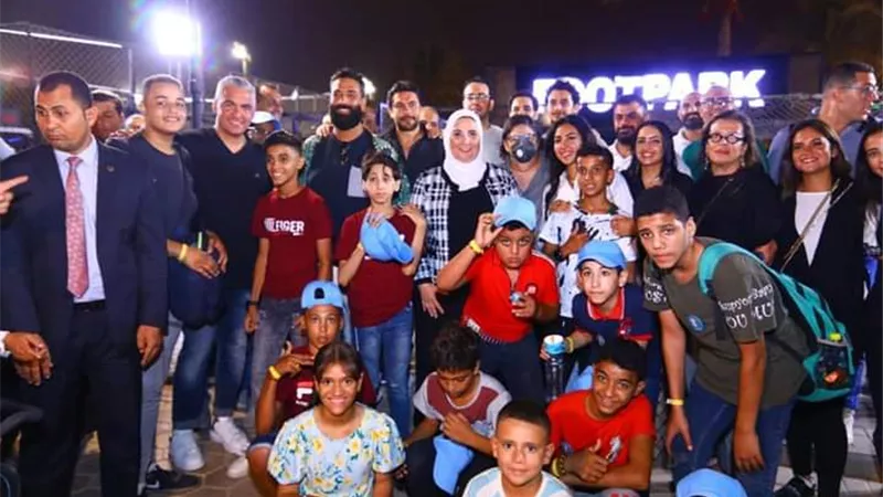 نيفين القباج تُشارك في احتفالية «عودة الأبطال للمدرسة» للأطفال بلا مأوى