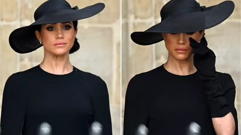 في الجنازة الرسمية للملكة إليزابيث الثانية.. «ميجان ماركل» تودع صاحبة الجلالة بالدموع