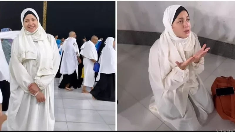 منى فاروق تؤدي مناسك العمرة.. والجمهور بالمرصاد (صور)