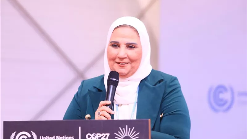وزيرة التضامن تُسلط الضوء على أهمية مشاركة المجتمع المدني في مجابهة تغير المناخ