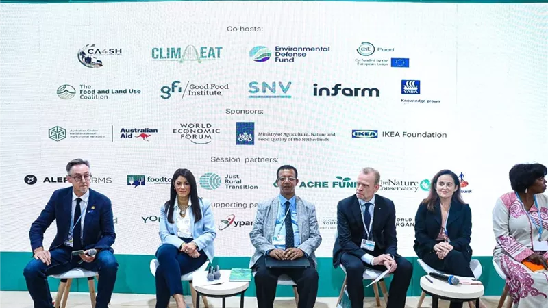 قمة المناخ.. وزيرة التعاون الدولي تشارك في الحلقة النقاشية لمعهد الأنظمة الغذائية 