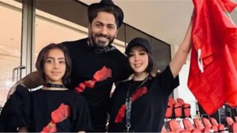 بسمة بوسيل ترقص برفقة ابنتها على أغاني حفل تامر حسني بقطر
