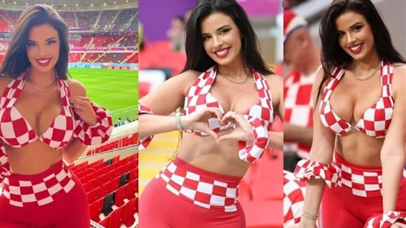 احتفال ملكة جمال كرواتيا بالميدالية البرونزية يشعل السوشيال ميديا 