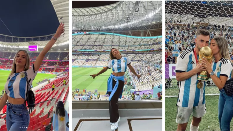 بعد تقبيلها لكأس العالم| أبرز إطلالات زوجة لاعب الأرجنتين بالمونديال| صور
