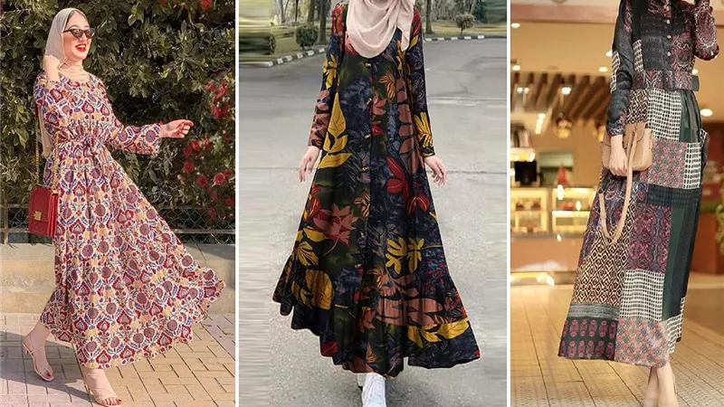 فساتين البنات| إطلالات محتشمة لخروجات نهار أول يوم رمضان