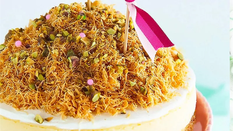 حلويات رمضان 2023| طريقة عمل تشيز كيك الكنافة (فيديوجراف)