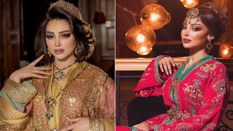بعد طلاقها من تامر حسني| أجمل إطلالات العباية المغربية من وحي بسمة بوسيل