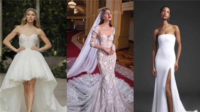 5 فساتين مناسبة للعروس القصيرة تجعلها أكثر طولا