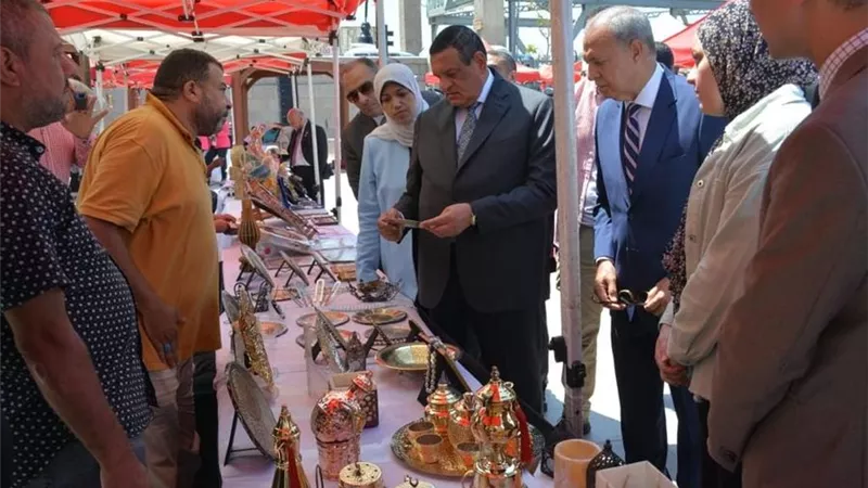 افتتاح معرض «أيادي مصر» للحرف اليدوية والتراثية بكورنيش بنها 