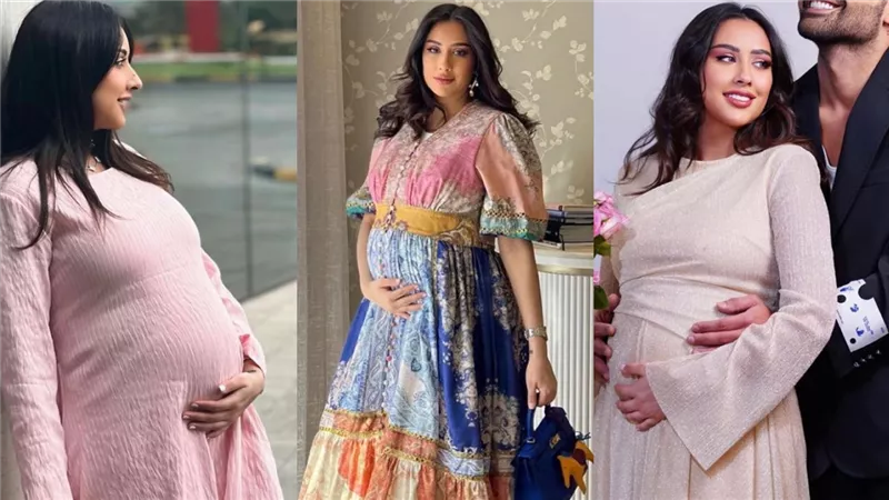 5 إطلالات للمرأة الحامل من وحي الكويتية فرح الهادي