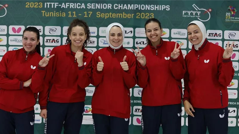 تأهل منتخب مصر لسيدات تنس الطاولة لأولمبياد باريس 2024
