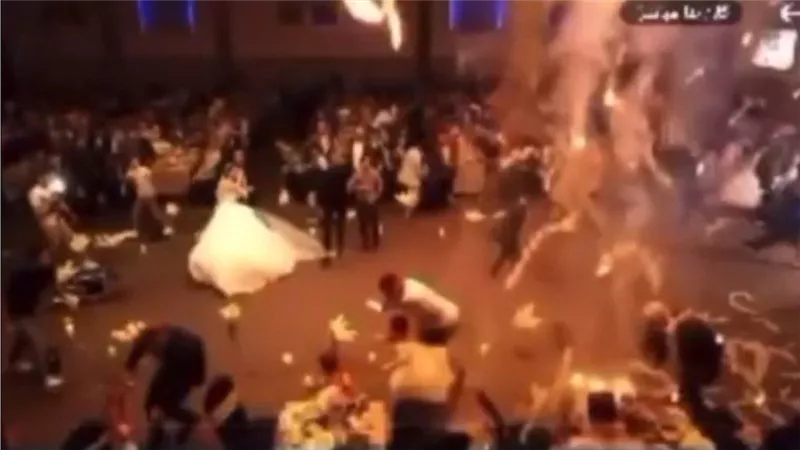 تفاصيل حريق نينوى بقضاء الحمدانية.. النار سقطت على العروسين أثناء رقصهما