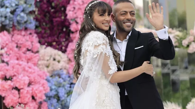 3 مشاهد أثارت الجدل في حفل زفاف تامر عاشور   