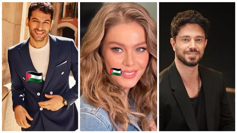 6 نجوم أتراك تضامنوا مع فلسطين أبرزهم مراد يلدريم وبورجو بيريجيك