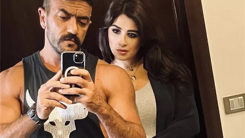 ياسمين عبد العزيز تحتفل بعيد ميلاد زوجها أحمد العوضي برسالة رومانسية