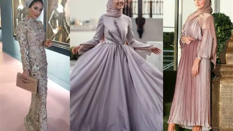 تشكيلة فساتين سهرة للمحجبات لحفل رأس السنة 2024 (صور) 