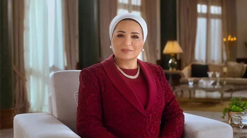 السيدة انتصار السيسي تهنئ الشعب المصري والأمة الإسلامية بذكرى الإسراء والمعراج