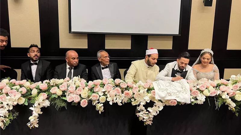 صور زفاف شقيقة كهربا لاعب الأهلي وكتب الكتاب 