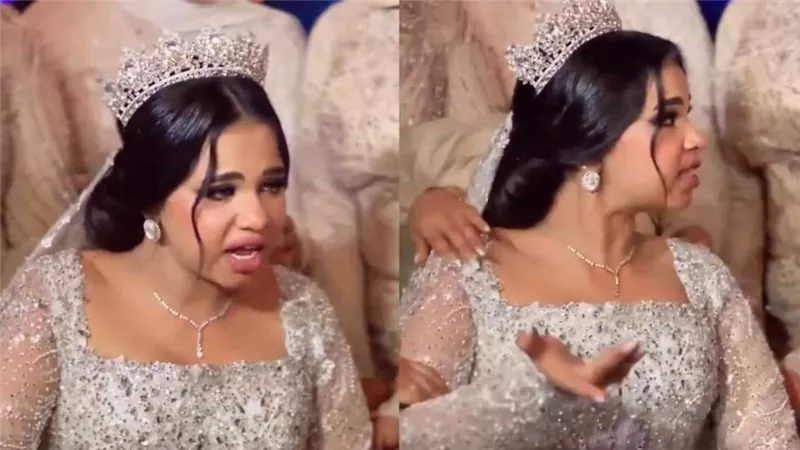 عروس تشعل ضجة على السوشيال ميديا بسبب خناقتها مع المأذون (فيديو) 