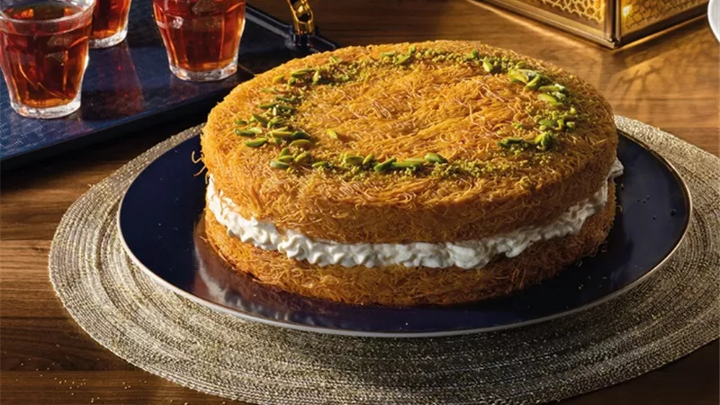 حلويات رمضان 2024| طريقة عمل الكنافة بالمهلبية 