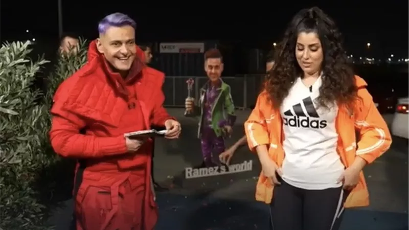 رامز جلال يسخر من سمية الخشاب وأيتن عامر في «رامز جاب من الآخر»